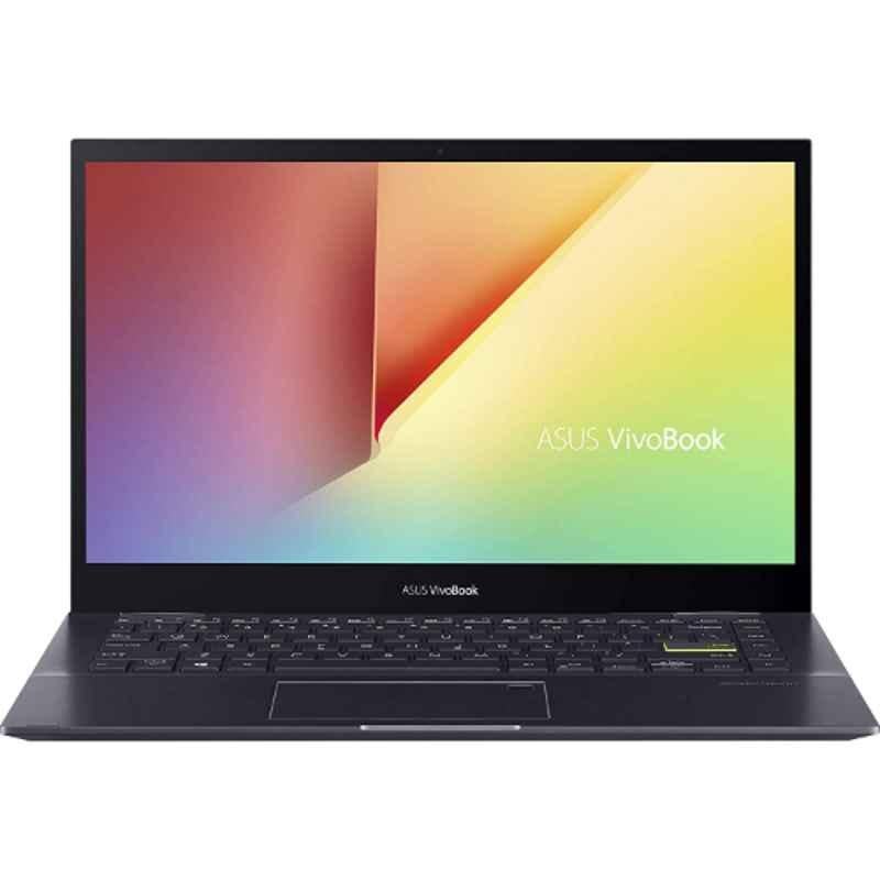 ASUS VivoBook Laptop Flip 14 3rd Gen AMD Ryzen 3 4300U 4GB RAM/256GB SSD/Windows 10 Home & 14 inch FHD Bespoke Black, TM420IA-EC096TS