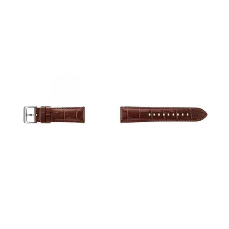 Samsung 22mm Brown Alligator Grain Leather Watch Band for Samsung S3 Watch, ET-YSA76MDEGAE