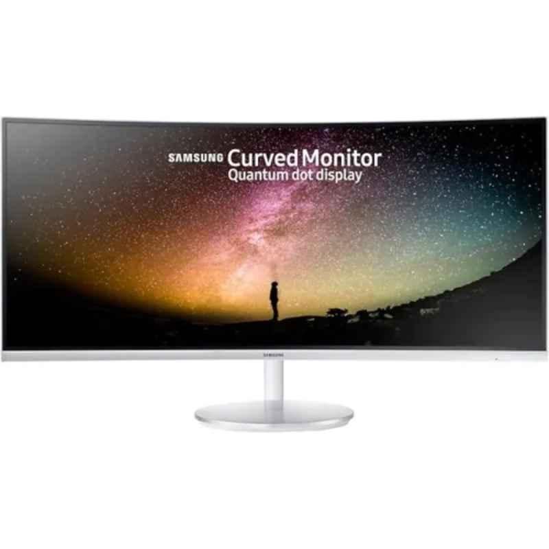 Samsung 34 inch White Gaming Curved Monitor with Optimized Gaming Experience, LC34F791WQMXUE