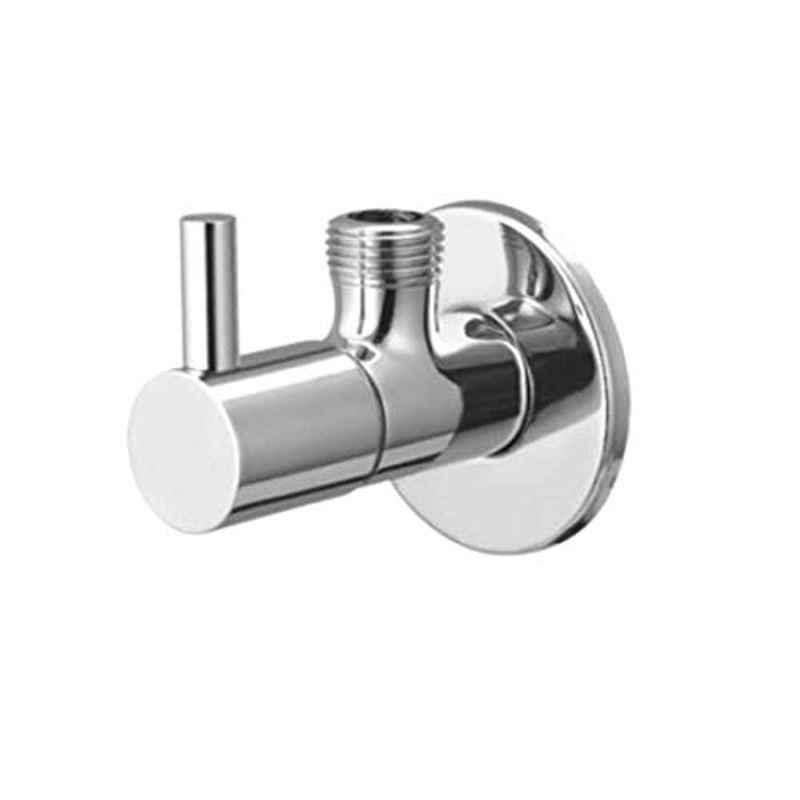 Zesta Turbo Stainless Steel Chrome Finish Angle Valve with Flange