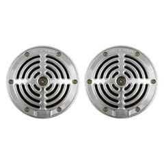 AllExtreme 2 Pcs Big Size Silver Horn Grill Set