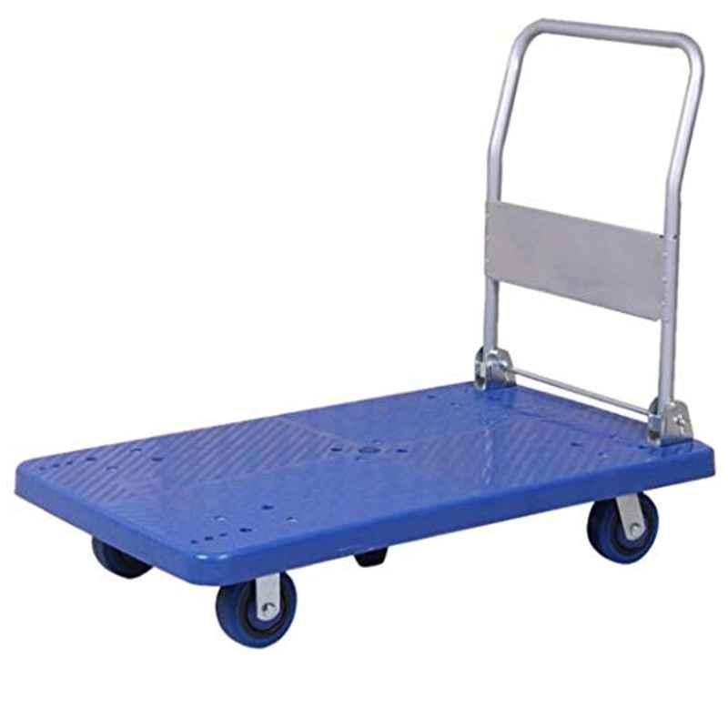 Folding Platform Trolley Universal Wheel, Stainless Steel Trolley, Load Handling Tool, Silent 5-Foot Wheel, Maximum Load Of 500 Kg For Warehouse, Grocery Store And Office