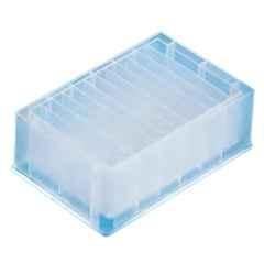 Tarsons 21ml Rctangular 12 Channel Reservoir Pyramid Bottom Multi Well Plate, 524092 (Pack of 50)