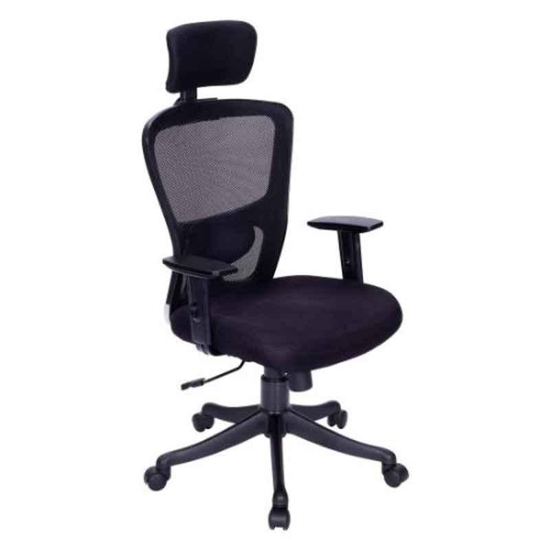 Evok Colt Nylon Black High Back Office Chair with PU Pad, FFOFOCMNMTBL69263D