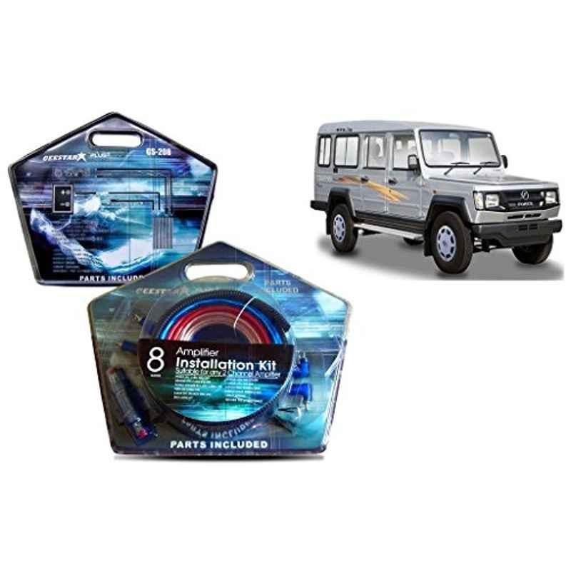 Auto Pearl Geestar Plus 8 Guage 2 Channel Amplifier Full Installation Kit for Toyota Land Cruiser, GS-208