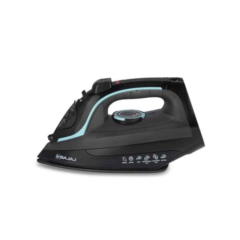 Bajaj MX 45 2000W Black & Grey Steam Iron with Non-Stick Coated Soleplate & 2 Years Warranty, 440510