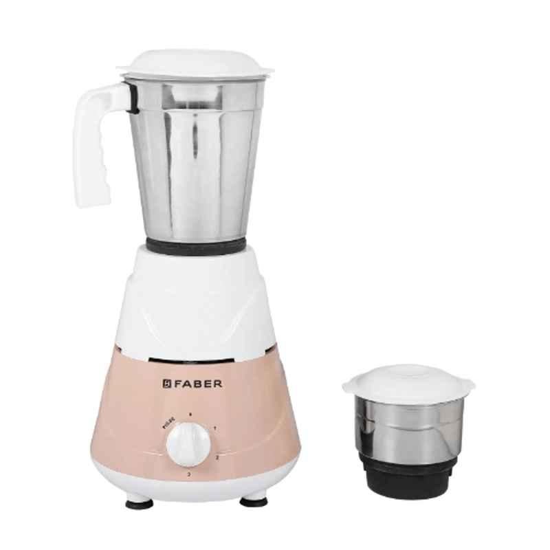 Faber Vita Neo 500W Plastic Pink & White Mixer Grinder with 2 Jars with 1 Year Warranty, 131.0735.698