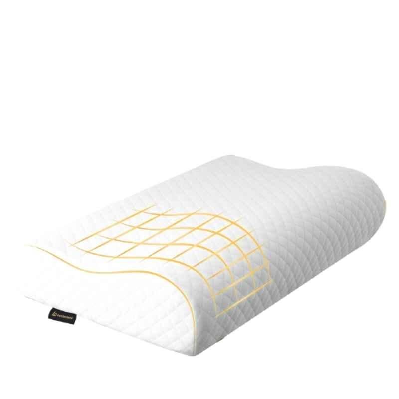 Betterhood Memory Foam White Cervical Pillow, Size: L (Pack of 2)
