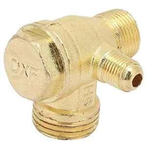 1/2x3/8 inch Brass Three-Way Unidirectional Check Valve