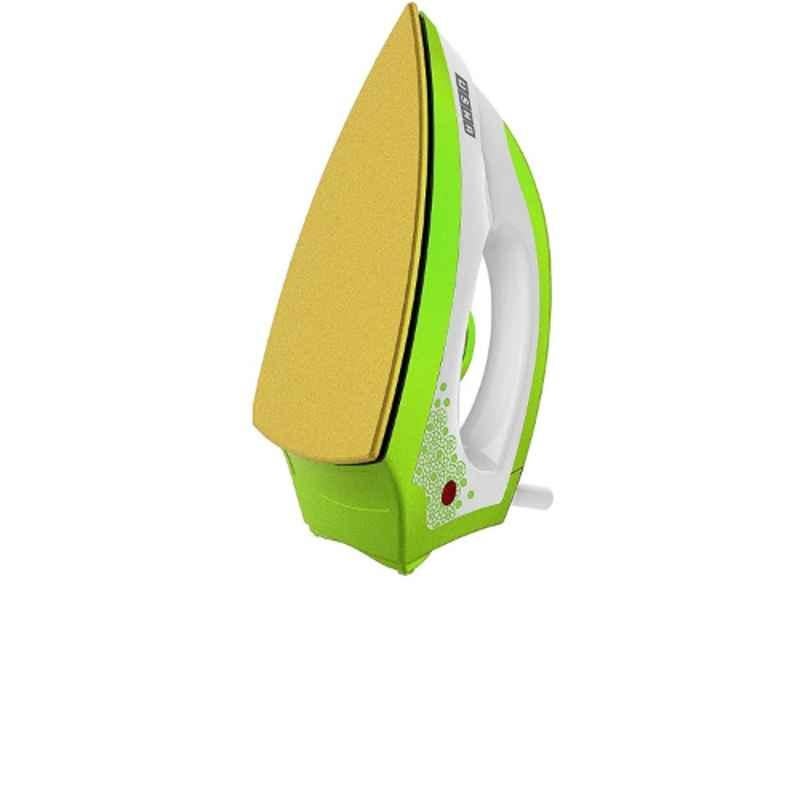 Usha EI 3302 Gold 1100W Light Weight Gold & Electric Lime Dry Iron, 4122533023N