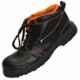 Aktion Rainbow R-501 Black & Orange Steel Toe Work Safety Shoes, Size: 11