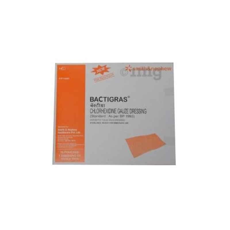 Bactigras Chlorhexidine Gauze Dressing Pad, Size: 10cm x 10cm, Packaging  Size: 50 Pads at Rs 210/box in Lucknow