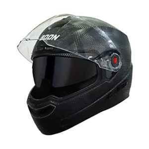 Steelbird Boon ABS Dashing Black Full Face Helmet, Size: (M, 580 mm)