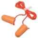 3M 29dB Polyurethane Foam Corded Orange Earplugs, 1110 (Pack of 50)