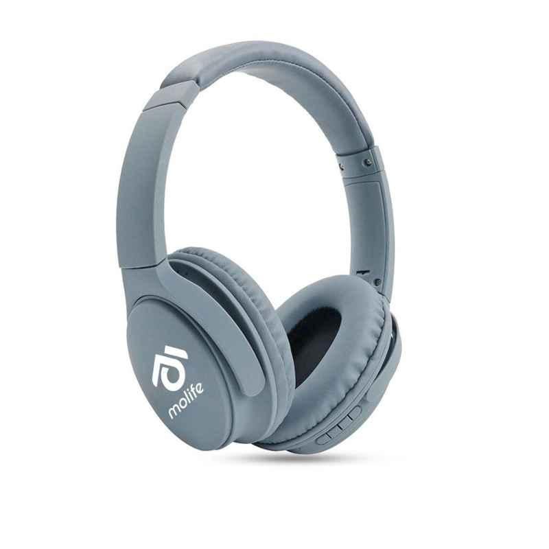 Molife Rave Plus 200mAh Grey Bluetooth Headphone with Mic
