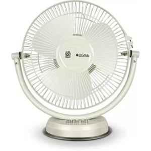 Zigma TIKTIK 45W White 3 Blade Quiet Portable Table Fan, Sweep: 300 mm