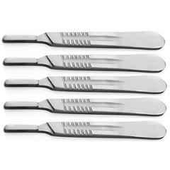 Forgesy Stainless Steel Scalpel Surgical Blade Handle, Size: 3, X33 (Pack of 5)