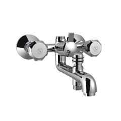 RN Ciaz 1/2 inch Brass Ingot Nickel & Chrome Plated Telephonic 3 in 1 Wall Mixer