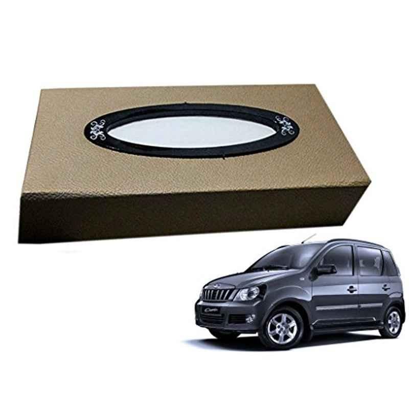 Kozdiko 200 Sheets 100 Pulls Beige Tissue Paper Box for Mahindra Quanto, koz_20354