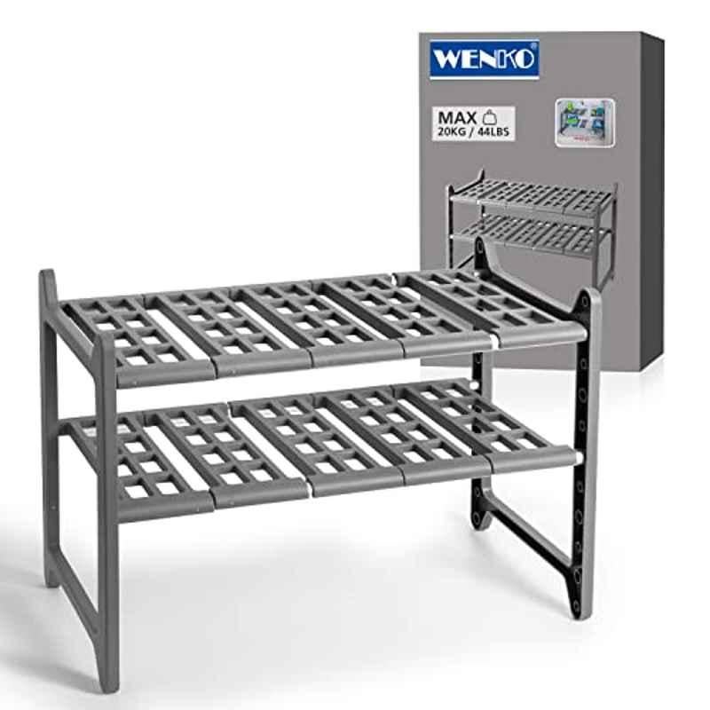 Wenko 44cm Aluminum Silver Cabinet Rack