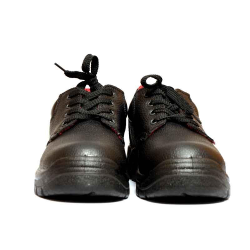 Darit ES-263-12 Leather Steel Toe Black Work Safety Shoes, Size: 12