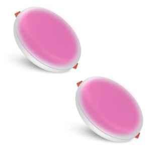 Fybros Roso 15W Plastic Pink Round Junction LED Downlight, FLS5348B (Pack of 2)