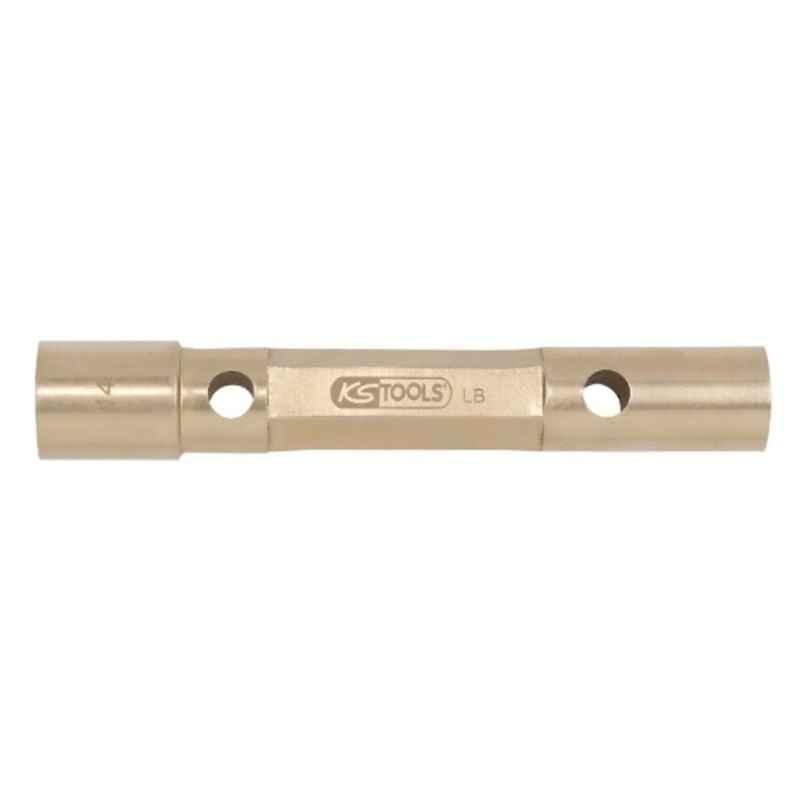 KS Tools Bronze Plus 19x22mm Aluminium 6 Point Double Sided Box Spanner, 963.8399