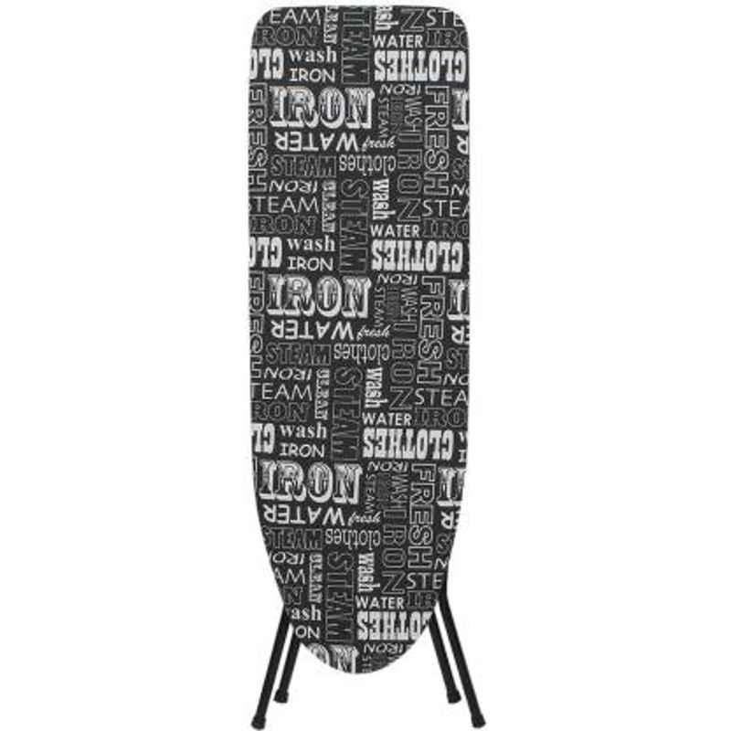 Alnico 16 inch Black Wide Block Wooden Adjustable Height Ironing Board