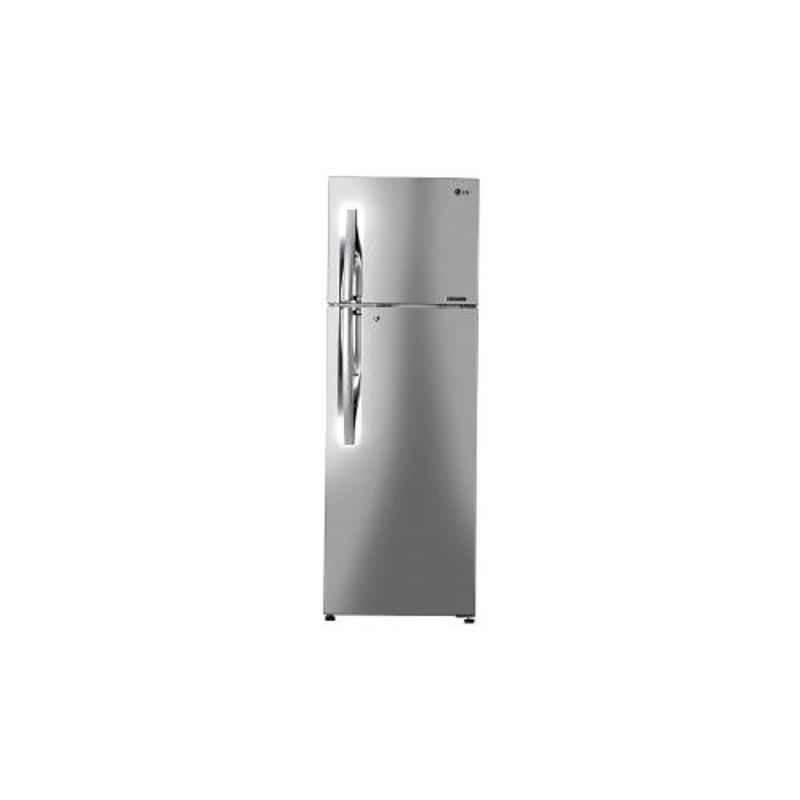 LG 308L 3 Star Shiny Steel Dual Fridge Inverter Refrigerator, GL-T322RPZU