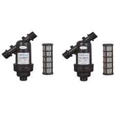 Rainflow 1 inch Plastic Black Y-Type Water Tank Filter (Pack of 2)