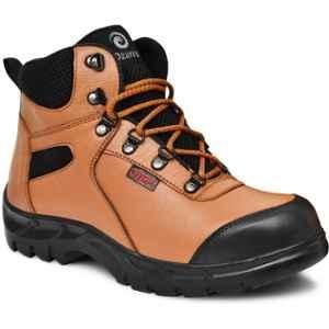 Ozarro Leather Steel Toe Tan Safety Shoes, S4442, Size: 8