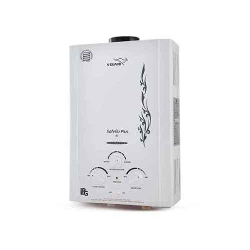 V-Guard Safeflo Prime 6L White LPG Gas Geyser with ISI Certified