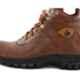 Wonker 6296 Leather Steel Toe Tan Work Safety Boots, Size: 6