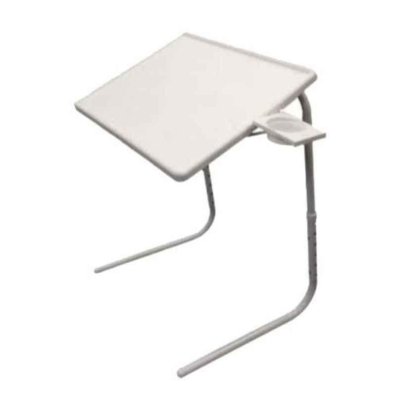 Table Mate 52x65x5cm Plastic White Portable Laptop Table, TM123