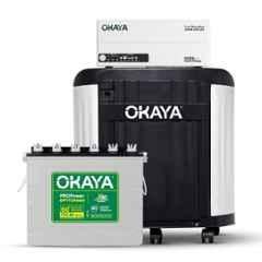Okaya ATSW 1175 12V 925VA Pure Sinewave Inverter with PROPower OPTT24060 210Ah Battery & Trolley Combo for Home, Office & Shops