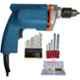 Imported 10mm 300W Blue Electric Drill Machine with 41Pcs Screwdriver Power & Hand Tool Kit