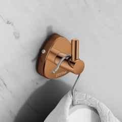 Plantex Stainless Steel Clothes Hanger for Wall/Hangers for Bathroom/Robe Hook/Bathroom Accessories PVD Rose Gold Finish Angel