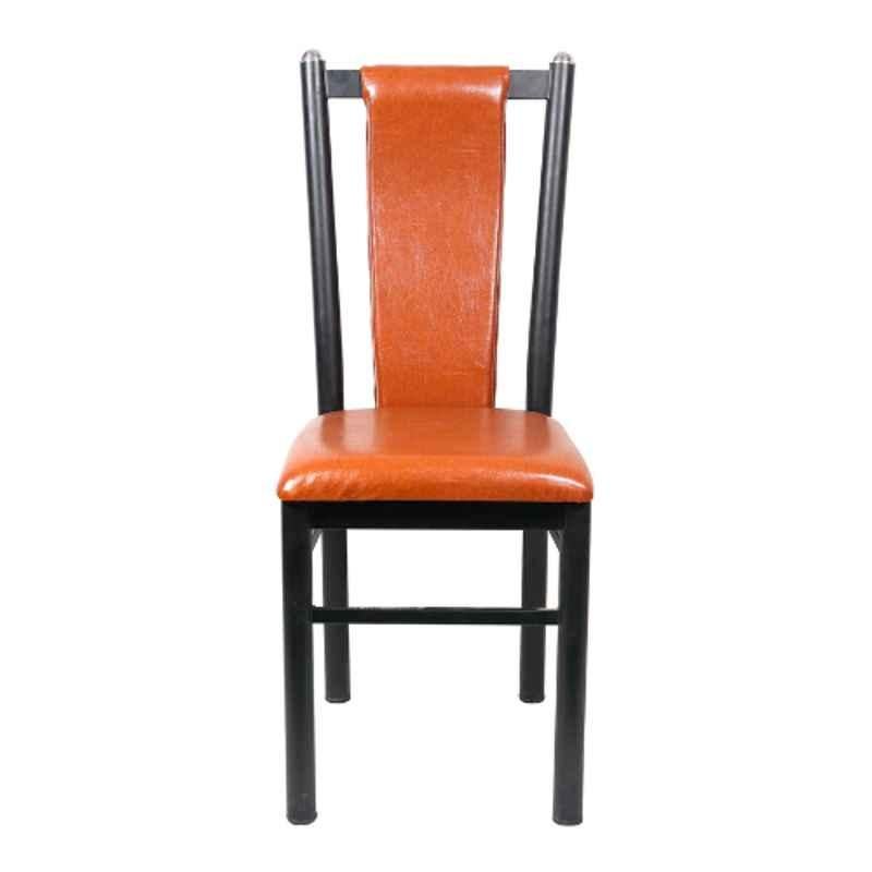 Rose Duke 38x14.5x14.5 inch Metal & Leatherette Butterscotch Dining Chair
