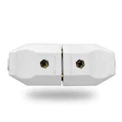 Gold Coast 6A White 2 Pin Male & Female Top Play Plug, 2134-WH
