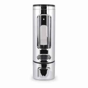 Elegant Casa 400ml Plastic Silver Wall Mounted Liquid Soap Dispenser
