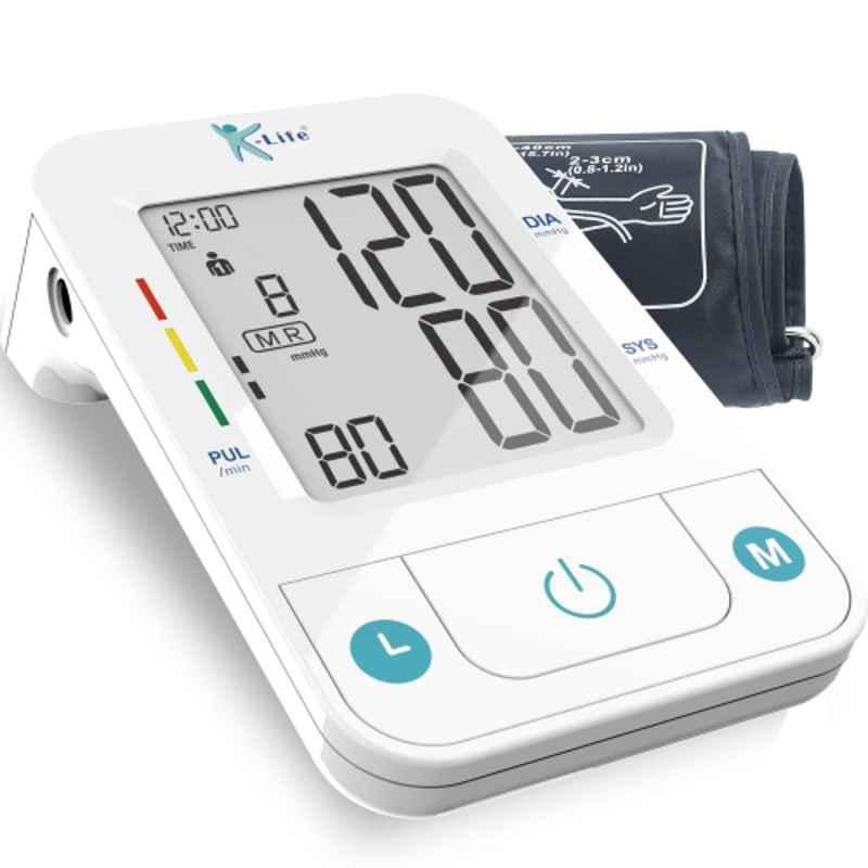 K-Life BPM-107 White Fully Automatic Digital Blood Pressure Monitor