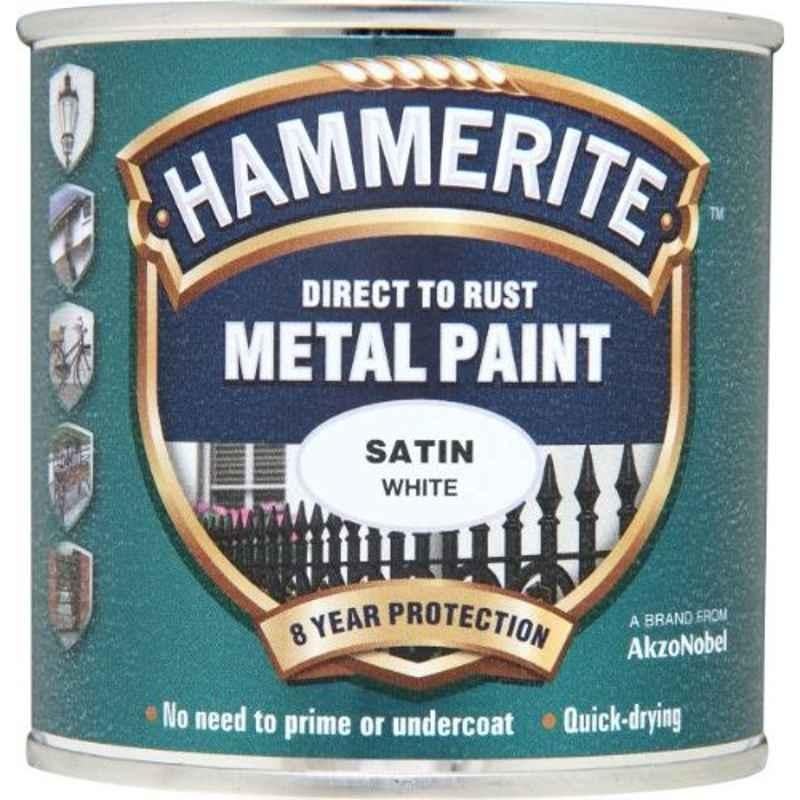 Hammerite 250ml White Metal Paint, 5092881