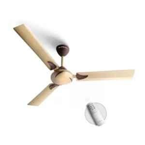 Longway Creta P1 50W Golden Remote Controlled Ceiling Fan, Sweep: 1200 mm