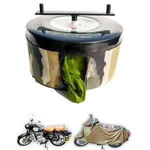 Bike Blazer Military Green Nylon Taffeta Universal Size Semi-Automatic Bike Body Cover for All Royal Enfield Thunderbird 350 & Bullet Trials 500
