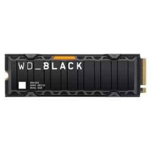 Western Digital SN850X 1TB Black PCIE Gen4 SSD with Heatsink, WDS100T2XHE