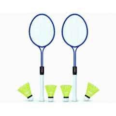 STYRKR Royal Blue Junior Phantom 2 Pcs Multicolour Badminton with 4 Shuttlecock Badminton Kit