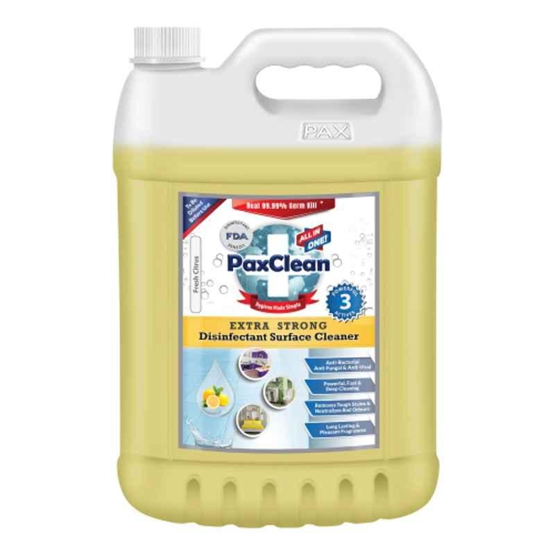 Paxclean All In One 5L Citrus Extra Strong Disinfectant Surface Cleaner