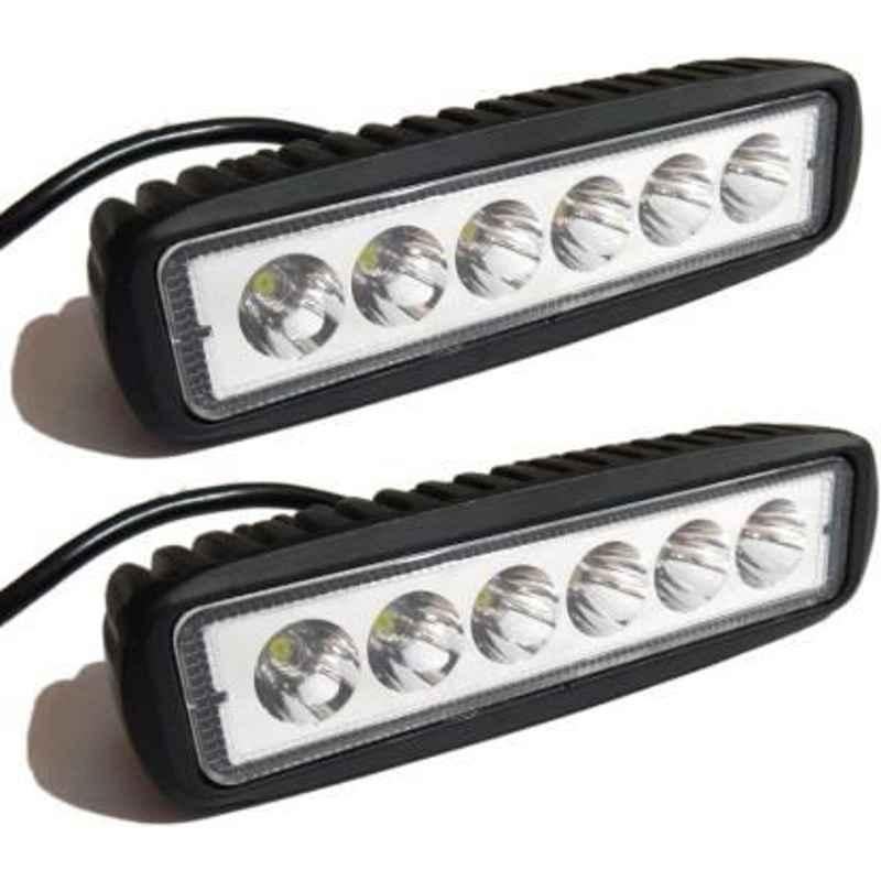 JBRIDERZBike 6 Led 2 Pcs Set Fog Light For Royal Enfield Classic