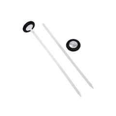 Forgesy 2 Pcs 50mm Nylon Queen Square Pattern Knee Hammer with Rubber Pointed Tip, FORGESY280