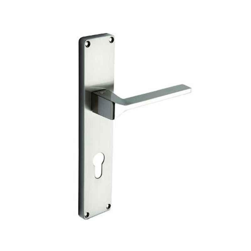 Godrej NEH 16 240mm 2C Satin Steel Door Handle with Lock Set, 5989